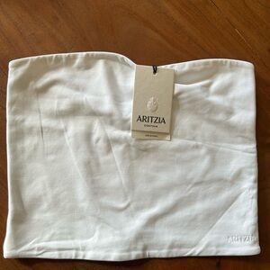 Aritzia White Contour Strapless Tube
